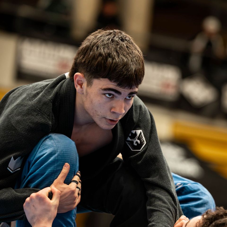 Alejandro C. durante un combate de BJJ